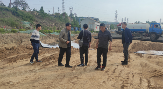 審計局喬局長到博山區(qū)縣道海博項目檢查指導工作