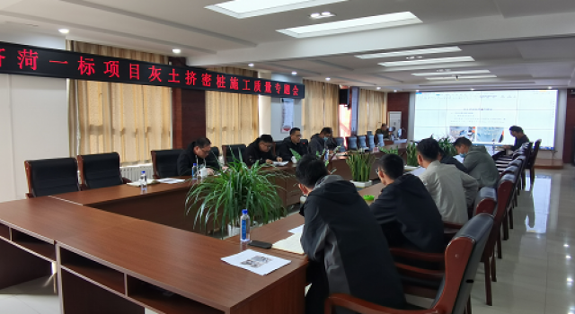 濟(jì)菏改擴(kuò)建一標(biāo)段灰土擠密樁施工質(zhì)量專題會