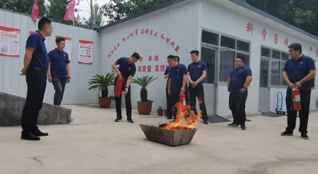 莒縣監(jiān)理處進行火災消防大演練活動