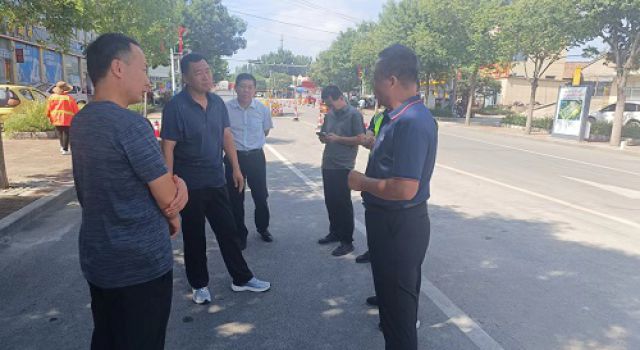 淄博市交通建設(shè)發(fā)展中心對國省道在建項(xiàng)目進(jìn)行檢查