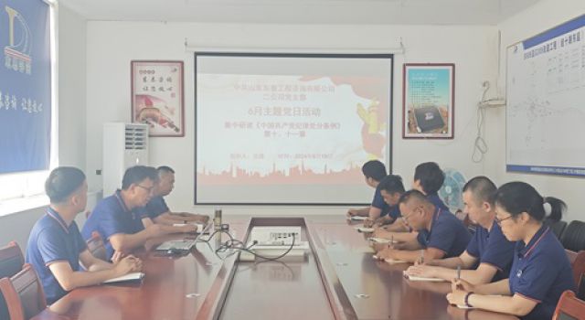 東泰咨詢經十路（東延工程）第一總監(jiān)辦開展6月份主題黨日活動